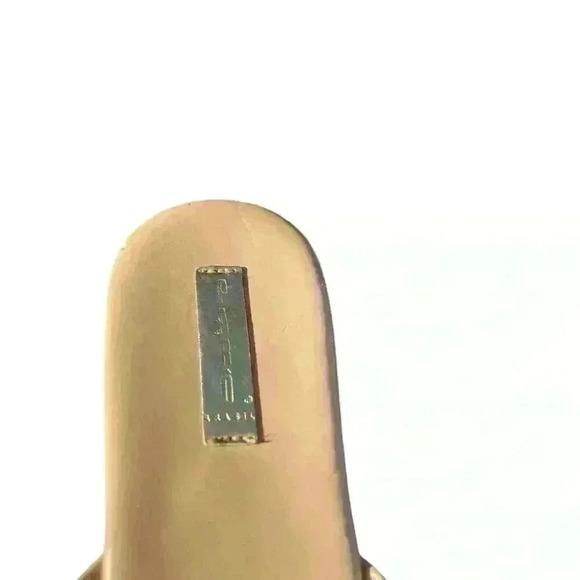 Paro Sandals Made in Brazil Peach Sz 8 with Gold accents - Picture 3 of 9